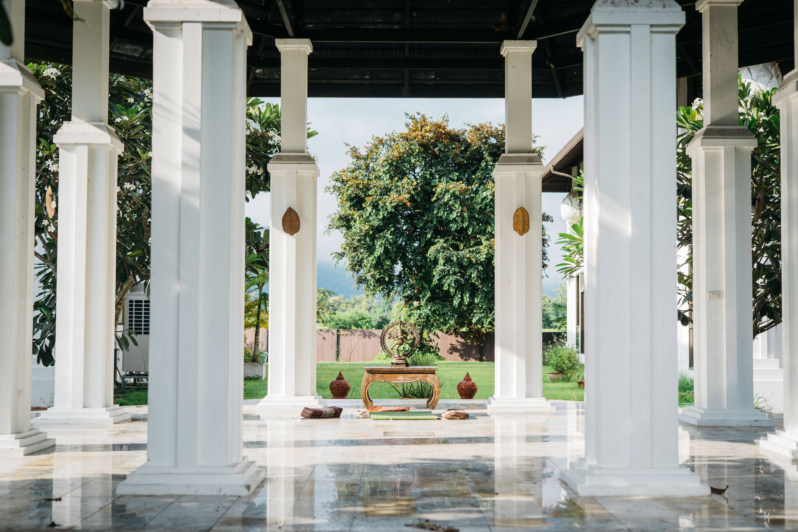 Altar with Shiva statue