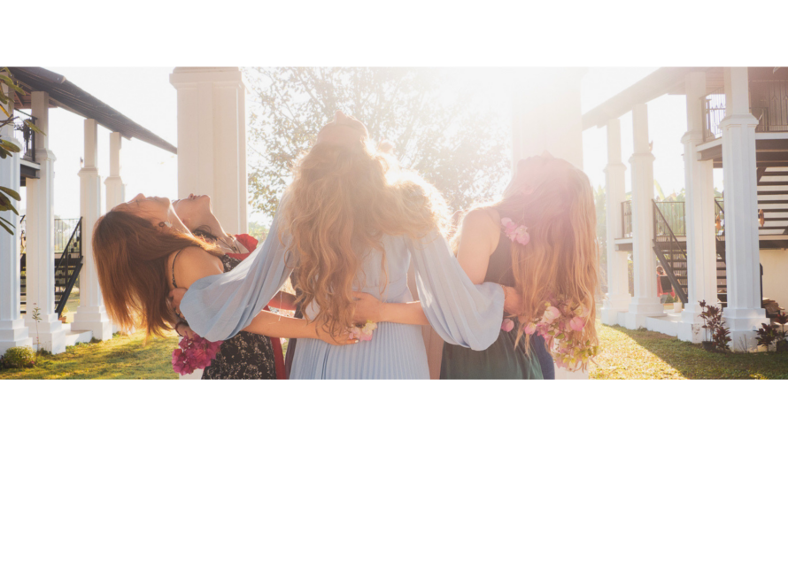Women hugging