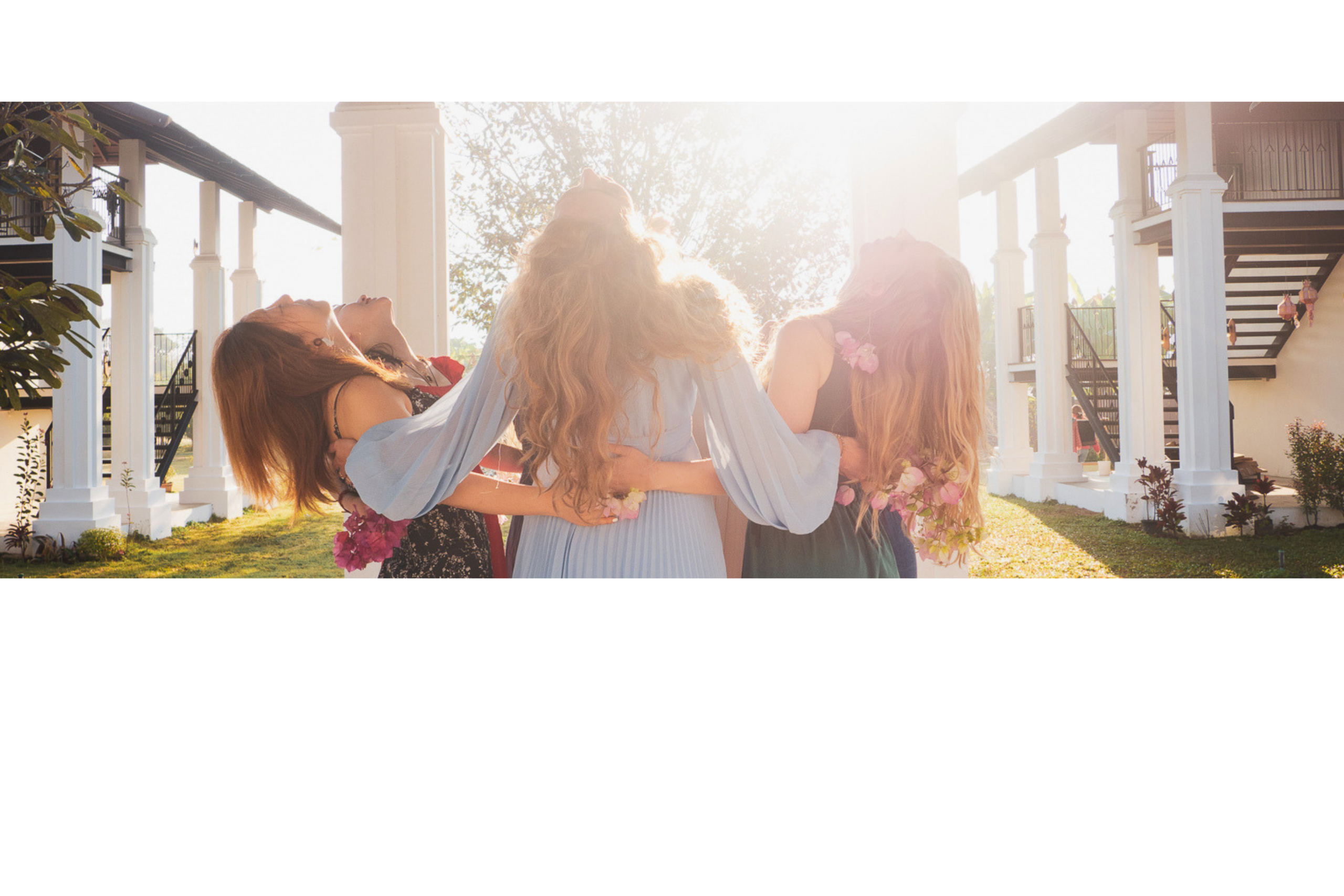 Women hugging